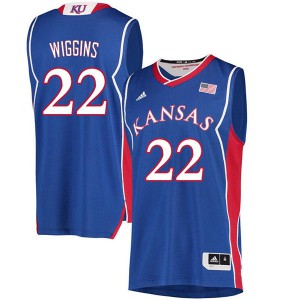 Kansas Jayhawks #22 Andrew Wiggins NCAA Basketball Jersey White in 2023
