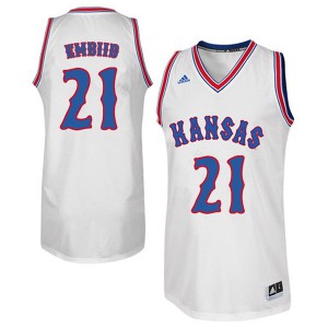 Retro Brand Men's Original Kansas Jayhawks Joel Embiid Replica Basketball Jersey - Royal - L Each